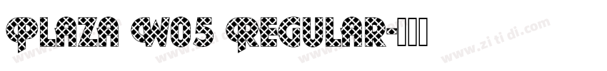 Plaza W05 Regular字体转换